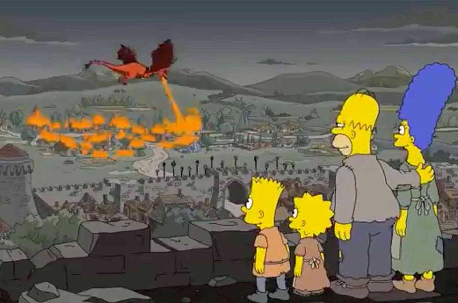 Turns out The Simpsons predicted the fate of King's Landing two years ago