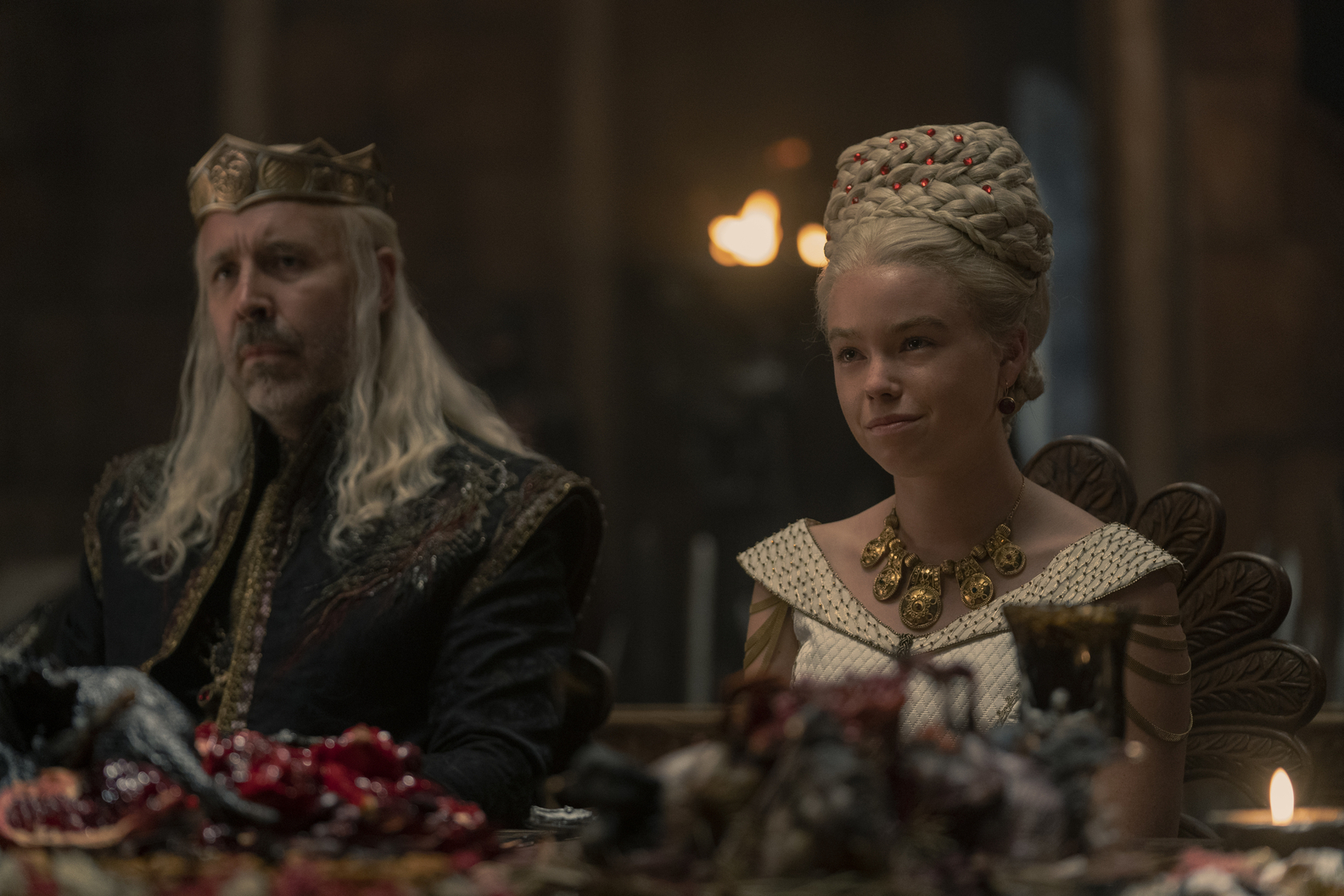 Rhaneyra and King Viserys